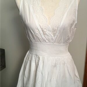 VENUS White Eyelet Lace Sundress